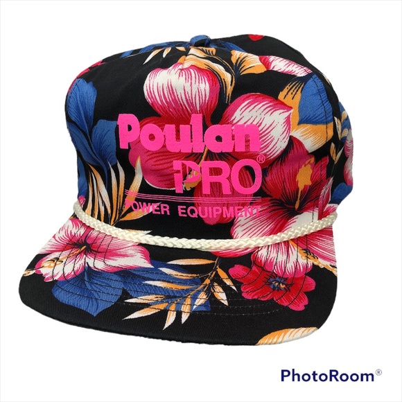 Poulan Pro Other - Vintage Poulan Pro Power Equipment Floral SnapBack Hat